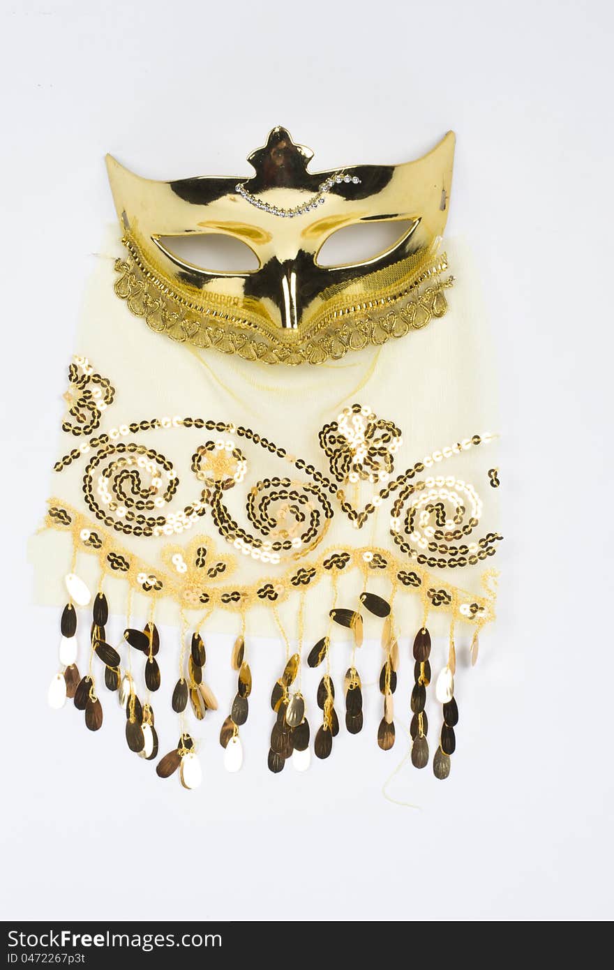 Turkish style belly dancer mask