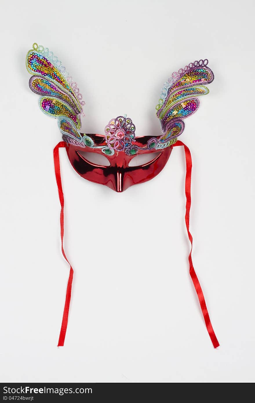 Colored mask for belly dancers and parties