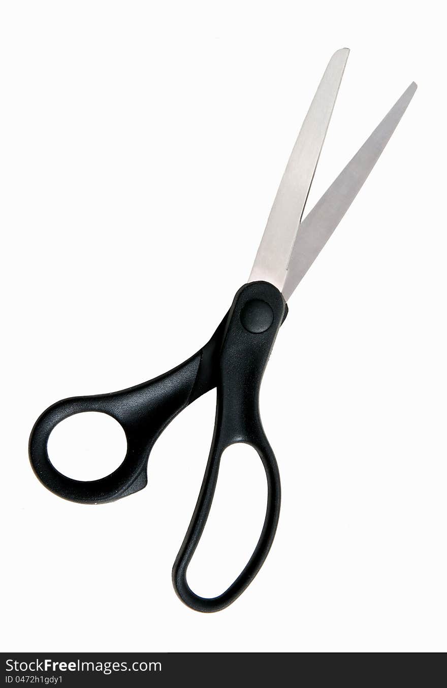 Open Scissors on white background. Open Scissors on white background