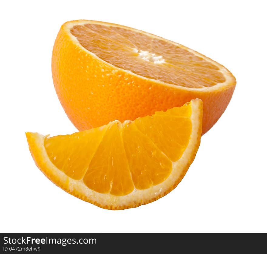 Orange isolated on white background