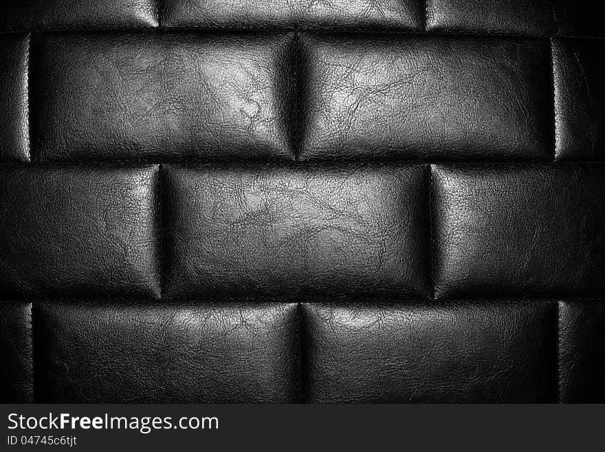 Luxury black leather texture background