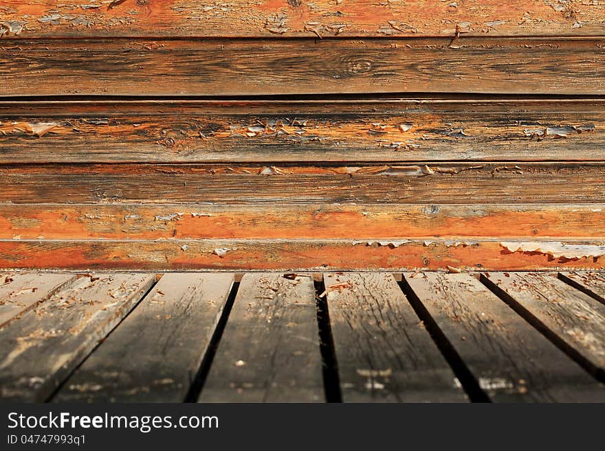 Full frame of natural wood background.