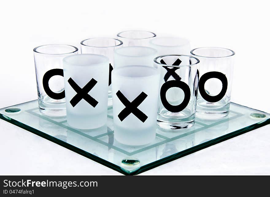 Short glasses for the shots with game