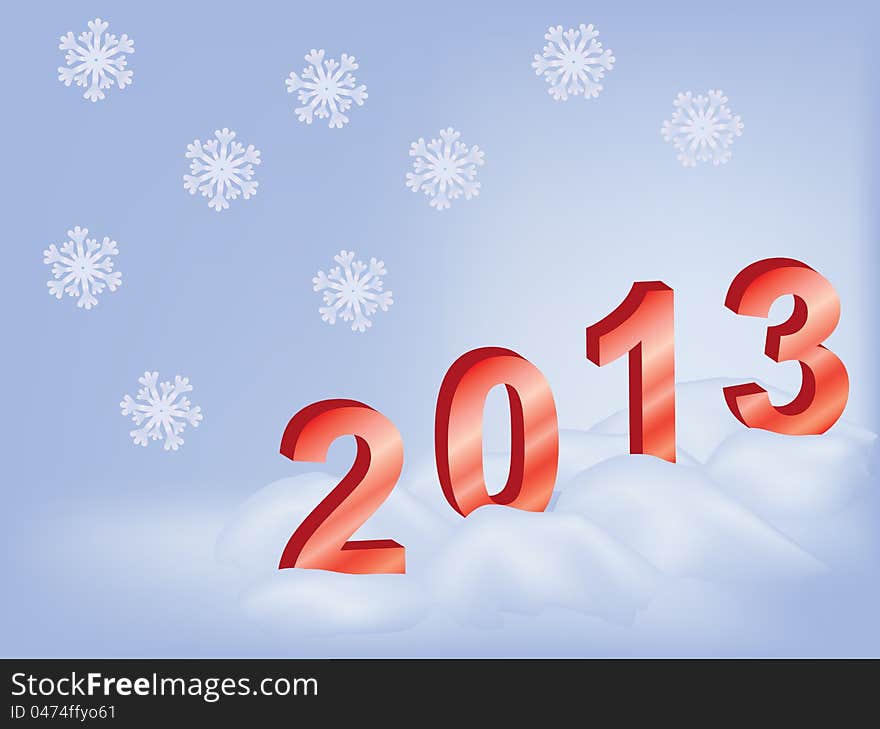 New year 2013 vector background