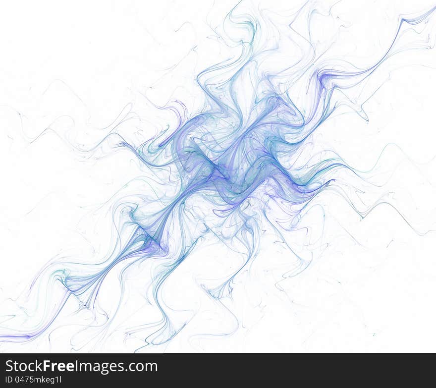 Blue Smoke Abstract Background