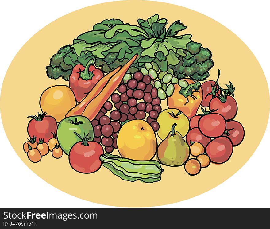 Vegetables and fruits