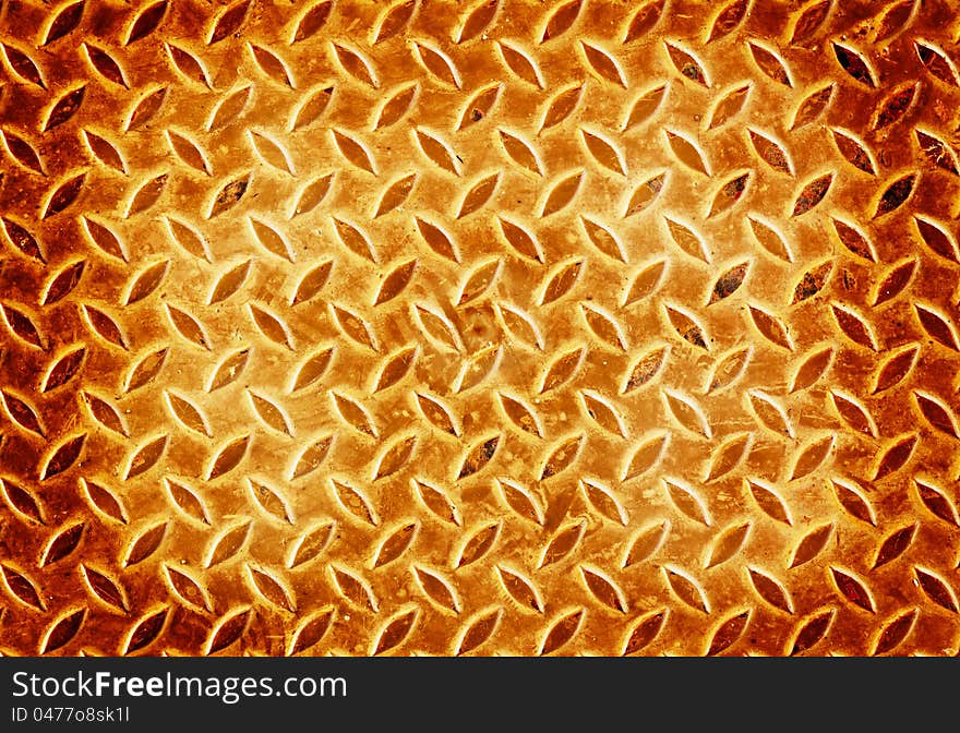 Pattern of grunge metal floor background