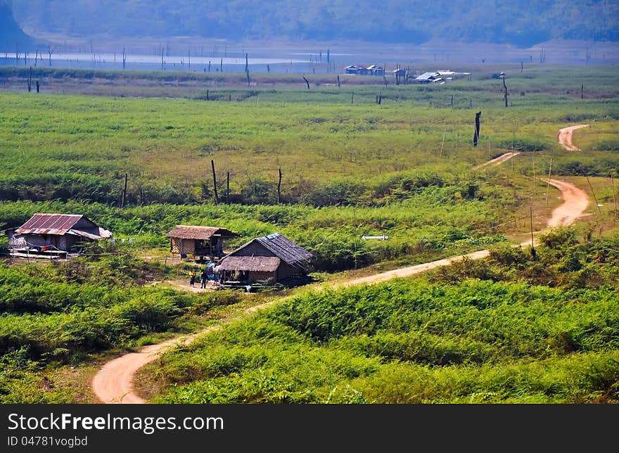 Hut or small house at sangkhaburi kanchanaburi thailand. Hut or small house at sangkhaburi kanchanaburi thailand