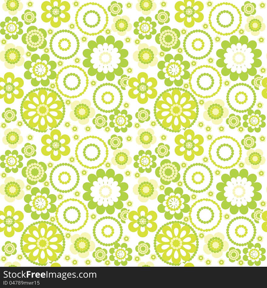 Fresh flower summer seamless background. Fresh flower summer seamless background