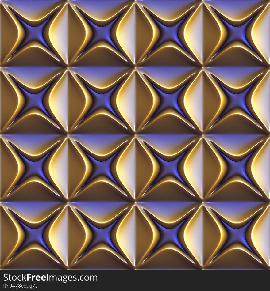 Seamless tileable 3d background pattern. Seamless tileable 3d background pattern