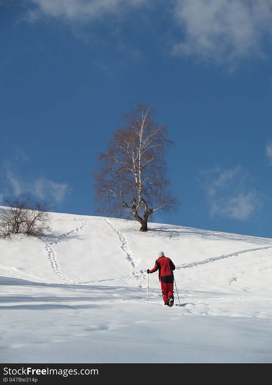 Young Climber Walking