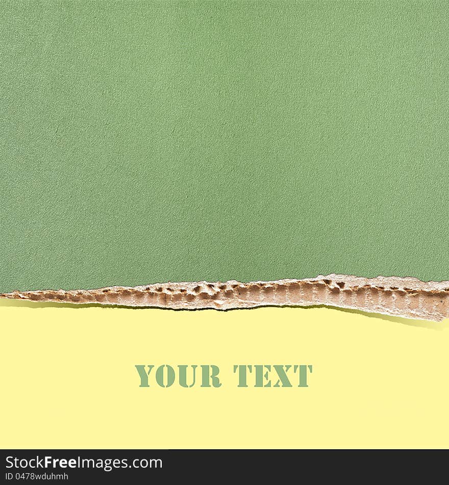 Riped paper texture background. Place for your text