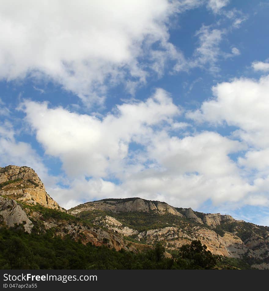 Rocky mountain in Crimea