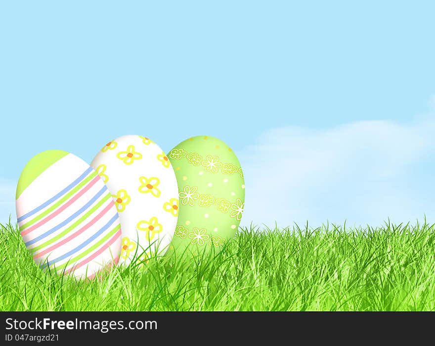 Easter background illustration