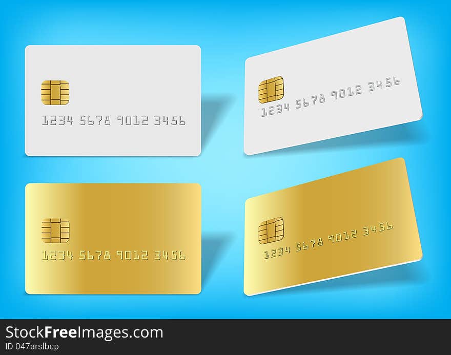 Clear chip cards for designers. Clear chip cards for designers