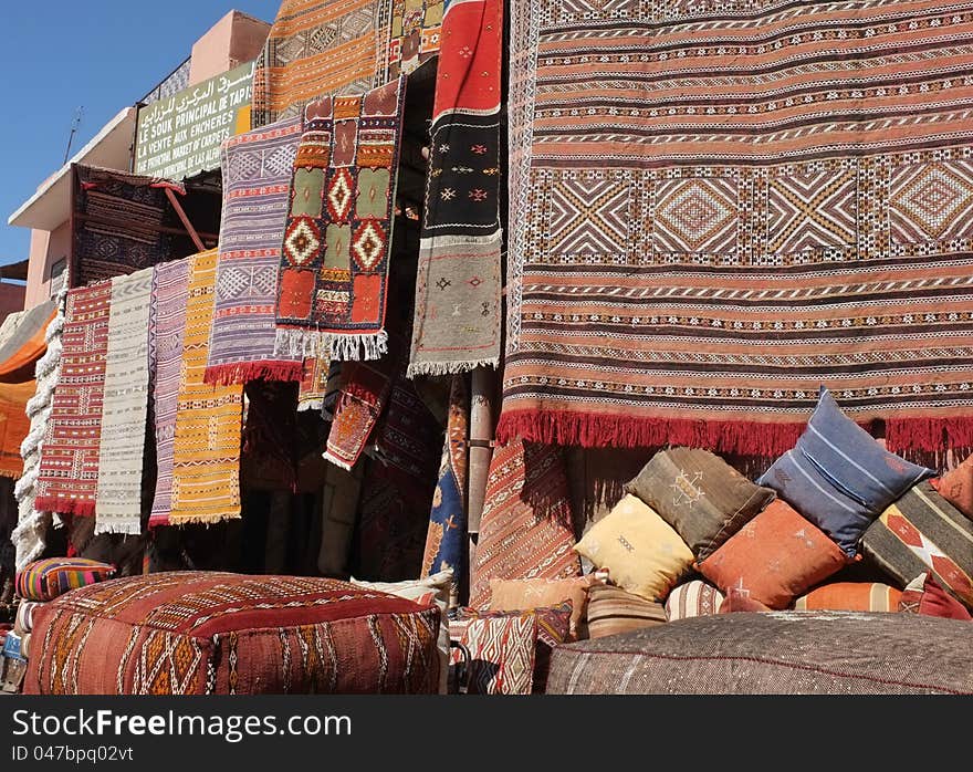 Traditional Moroccan Carpet Shop