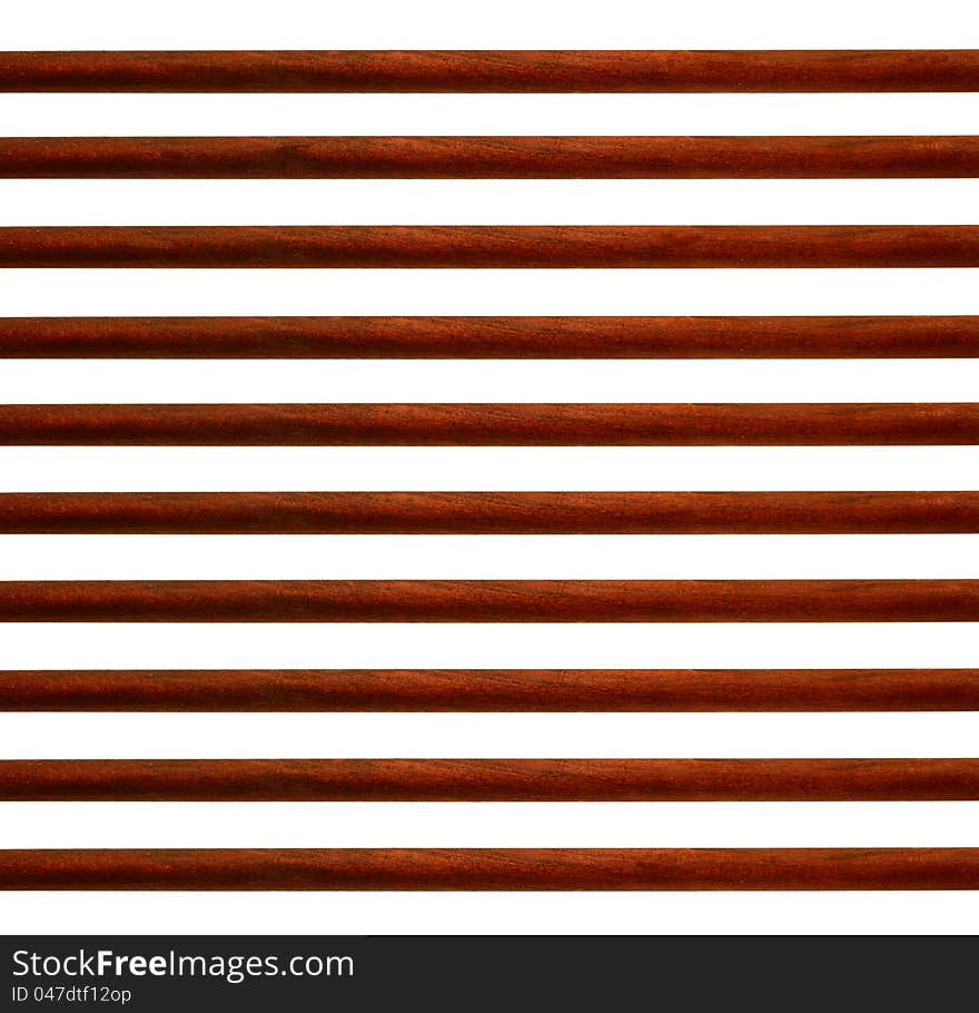 Image of horizontal wood stripes over white