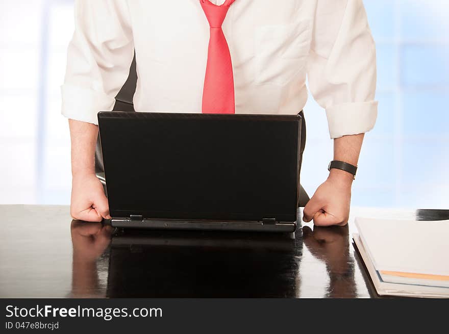 Businessman at desk