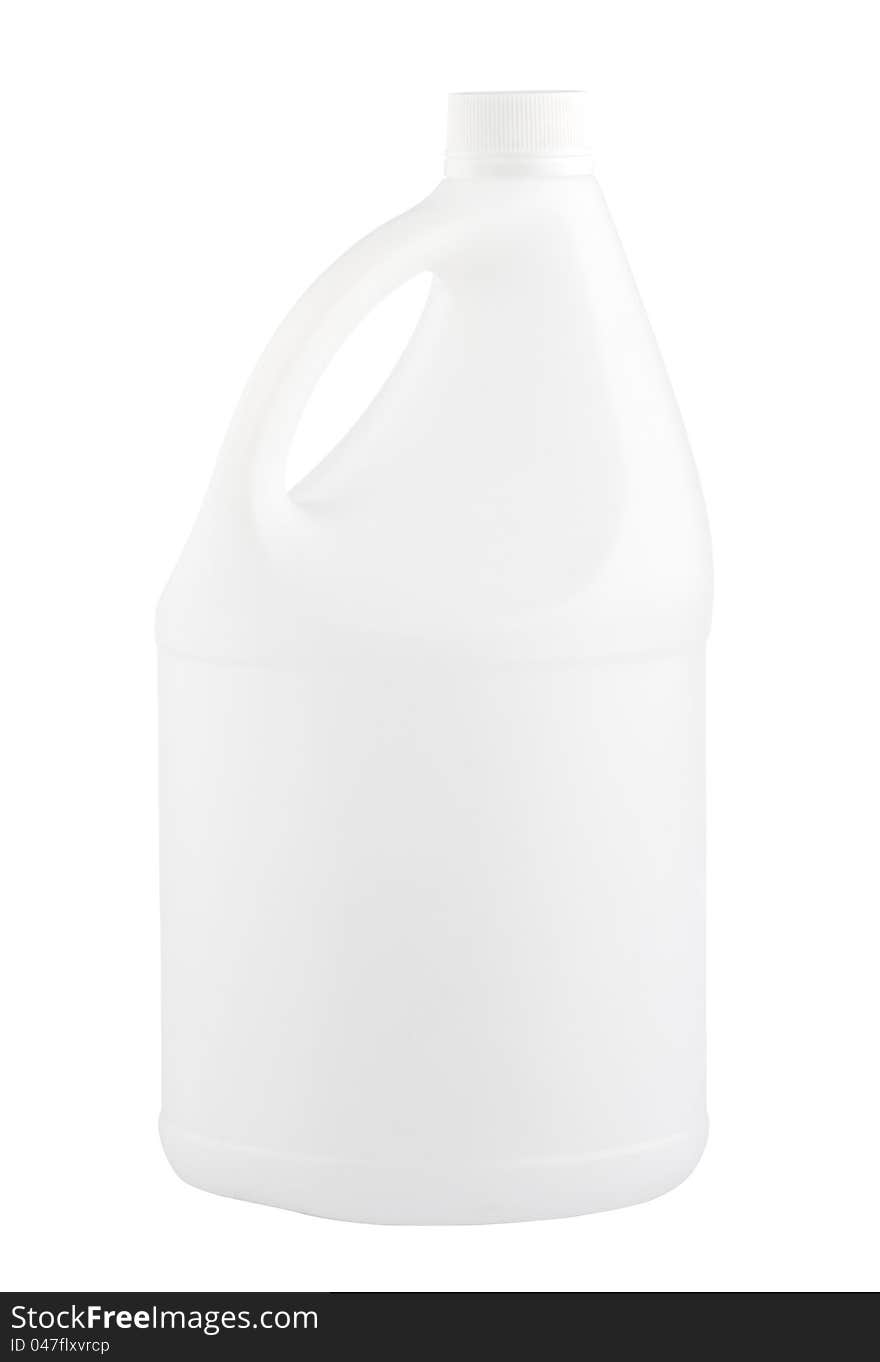 White milk or liquid container with no label or logo on it isolated on white background. White milk or liquid container with no label or logo on it isolated on white background