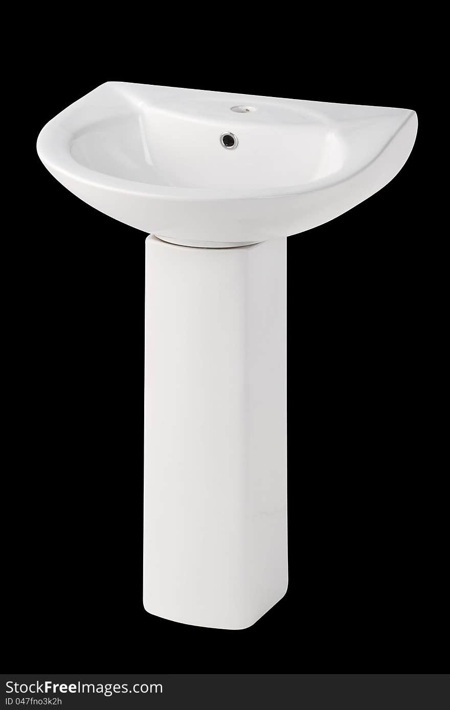 Modern design of washbasin with water draining tube leg cover