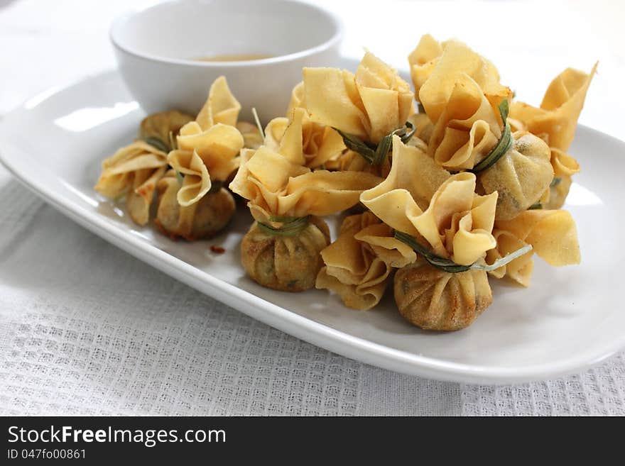 Oriental Snacks Chinese Dumpling food