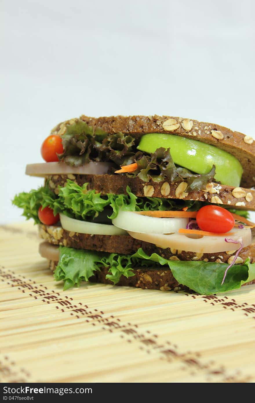 Oat slice bread Sandwiches healthy food