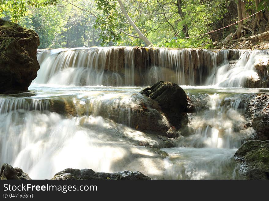 Waterfall beautiful summer in thailand