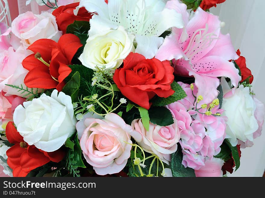 Colorful flowers bouquet.