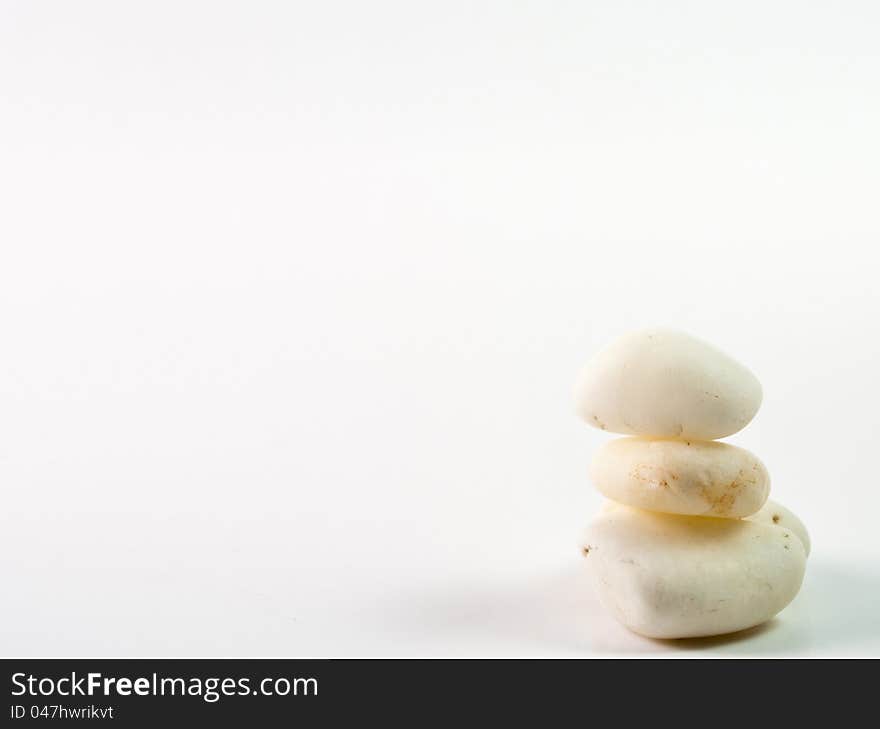 Stacked White Stones