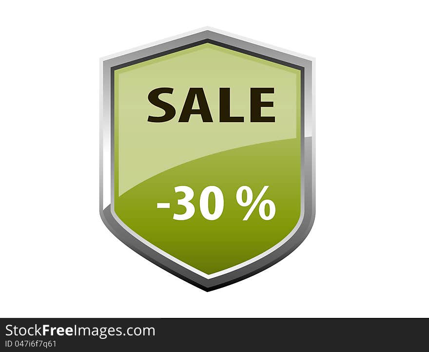 Green Sale Shield