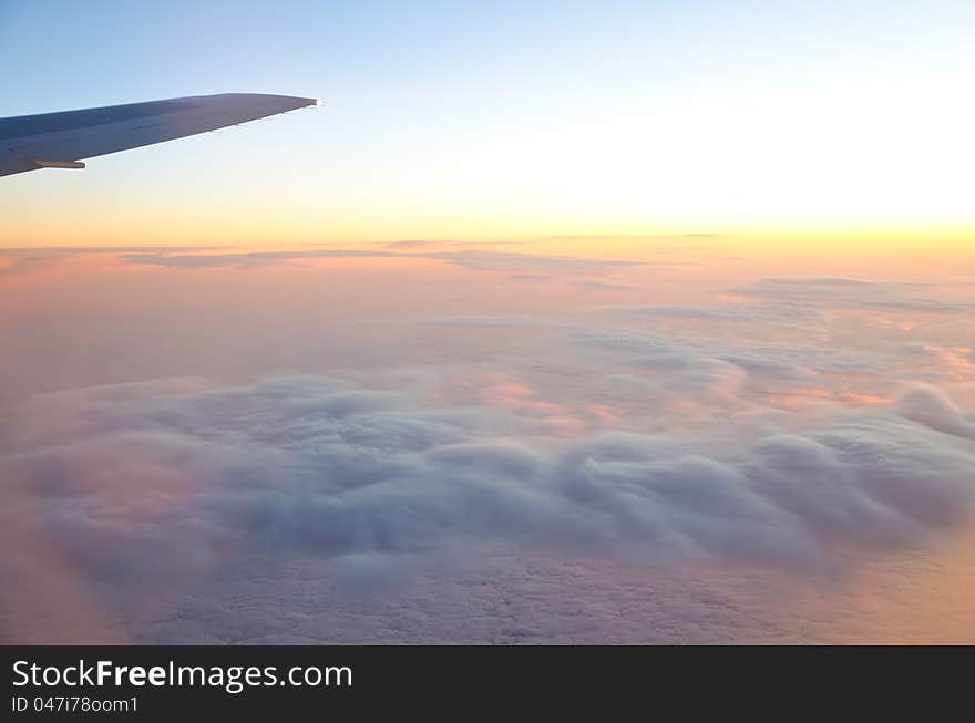 Wing of an airplane