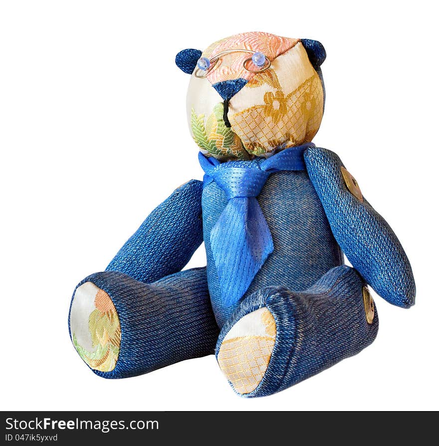 Businessman Bear isolated