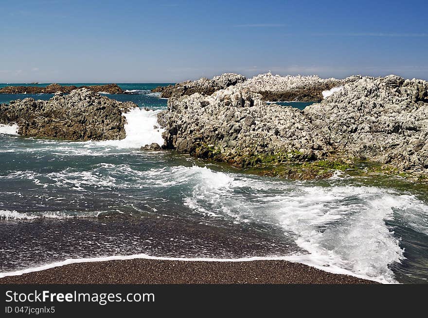 Pacific Ocean rocks