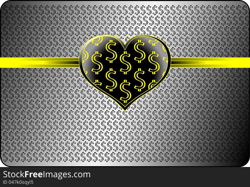 Purse of dollars. Vector file contains original seamless. Purse of dollars. Vector file contains original seamless