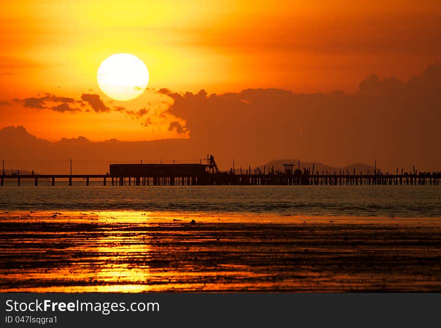 Beautiful Sunset in Pattaya, Thailand