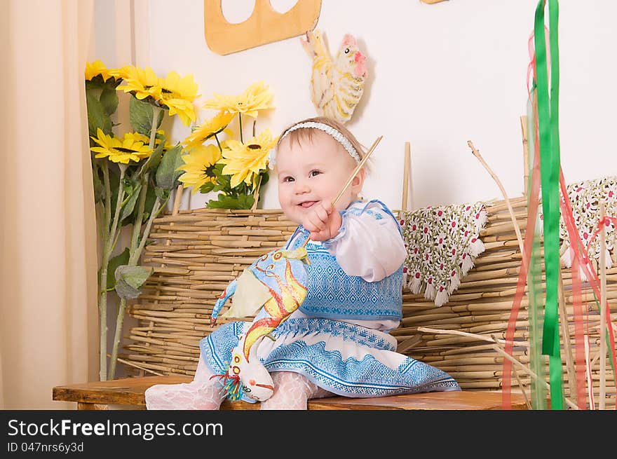 Children in Ukrainian national costume