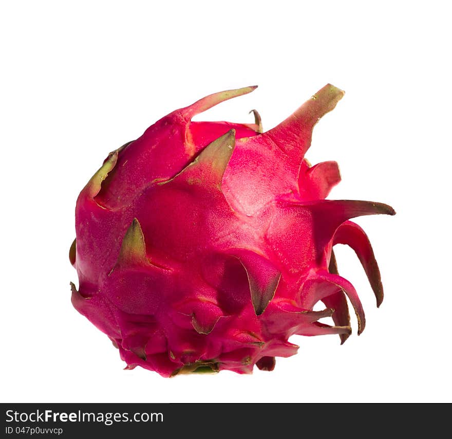 Dragon fruit isolated on white background. Dragon fruit isolated on white background