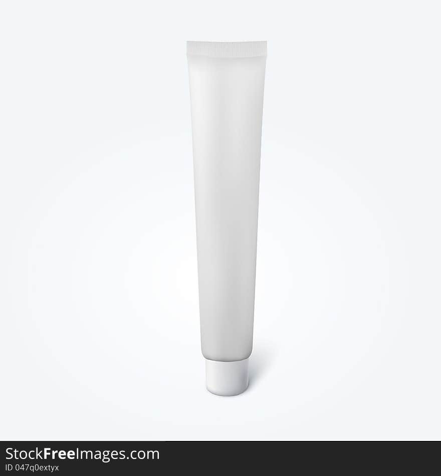 Blank thin cosmetic tube