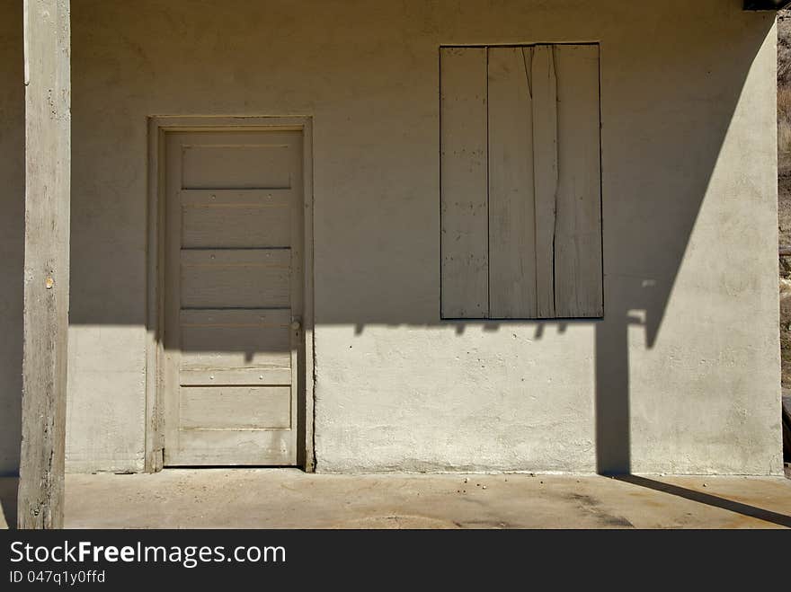 Old wooden door