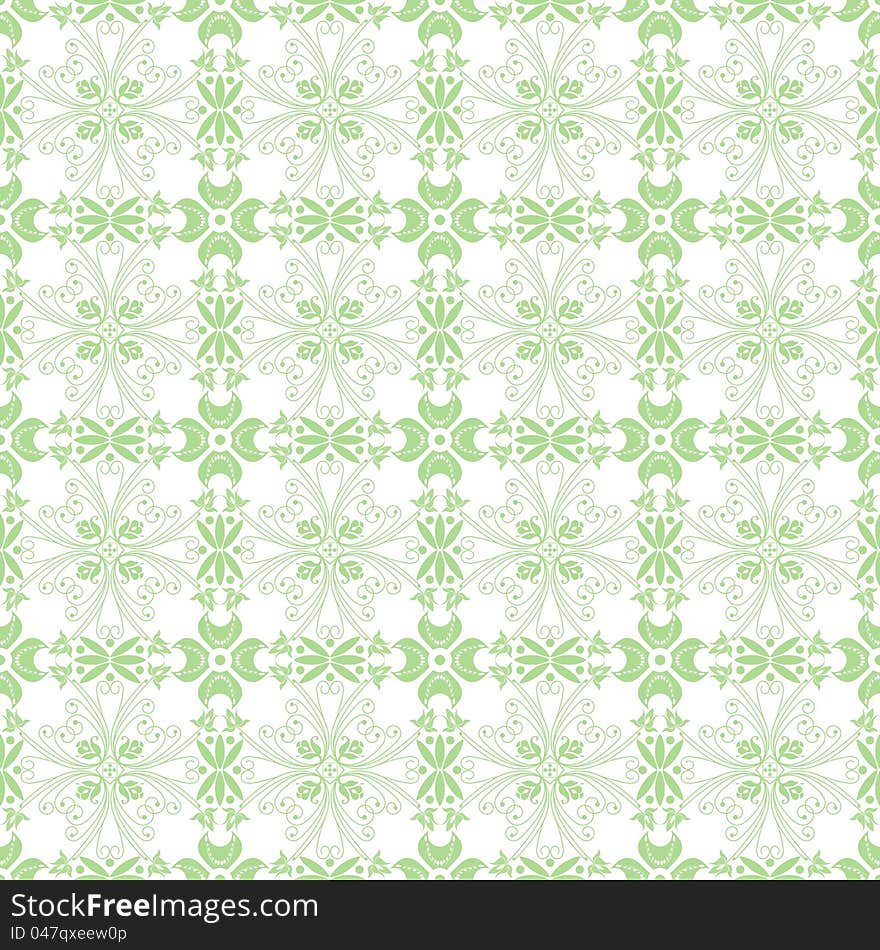 Beautiful background of seamless floral pattern