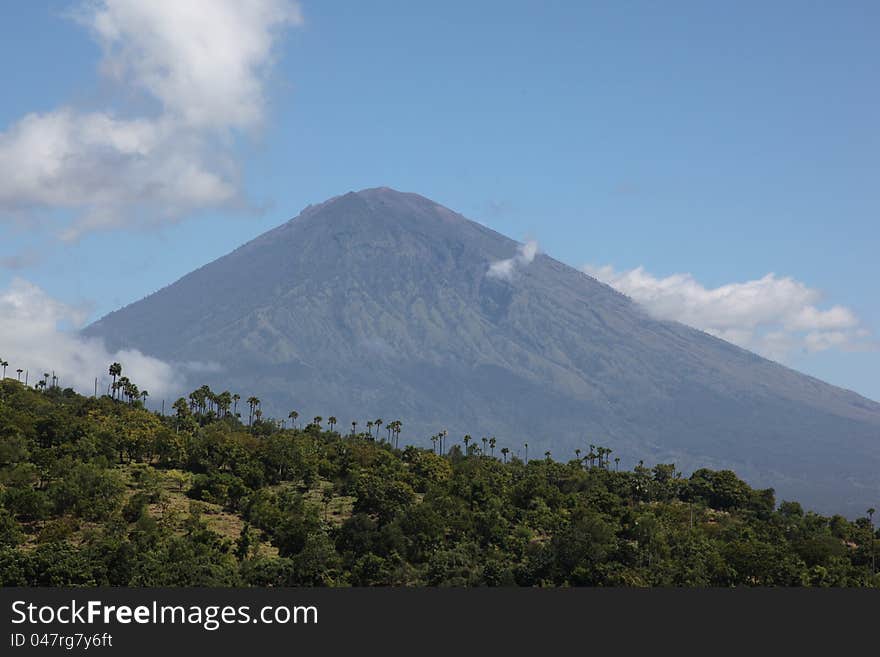 Sleeping Vulcano, the island of Bali, Indonesia. Sleeping Vulcano, the island of Bali, Indonesia