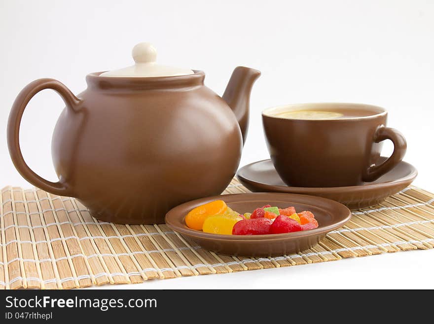 Morning Tea With Candied Fruits