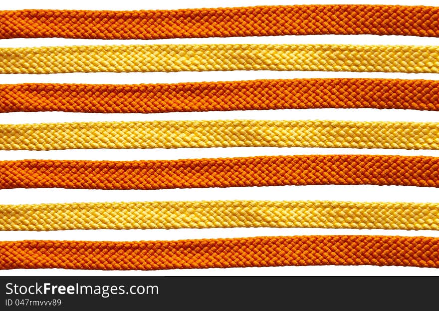 Rope line isolated on white background