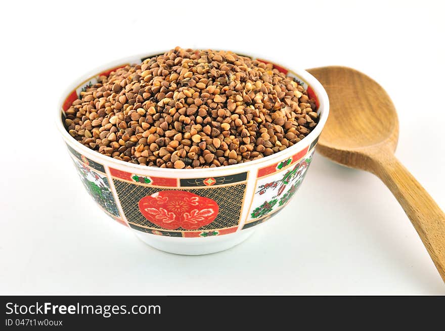 Buckwheat in a bowl