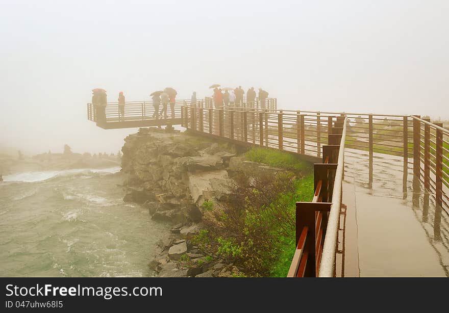 On sightseeing in a rainy day, Norway. On sightseeing in a rainy day, Norway.