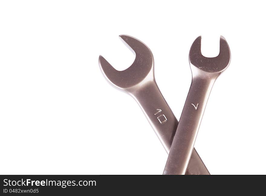 Wrenches isolated on white background