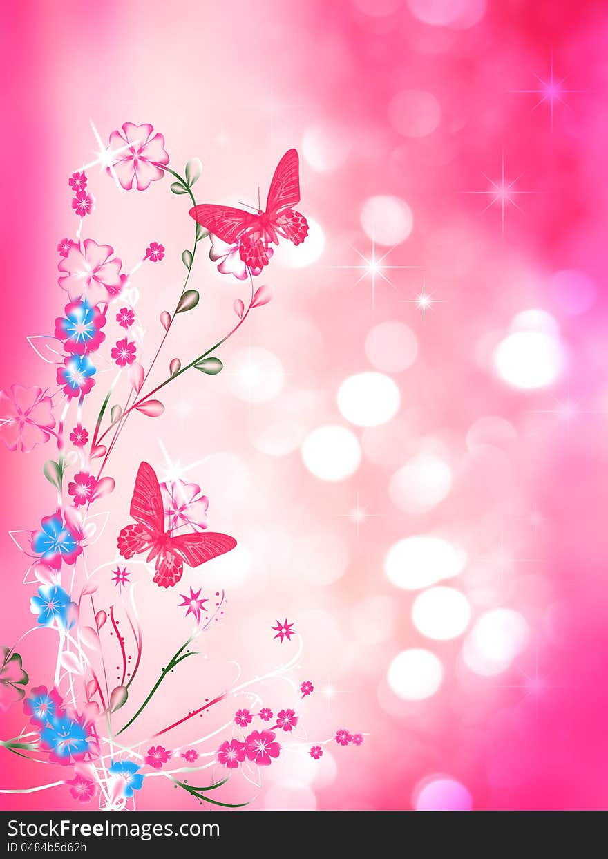 Romantic Flower Background