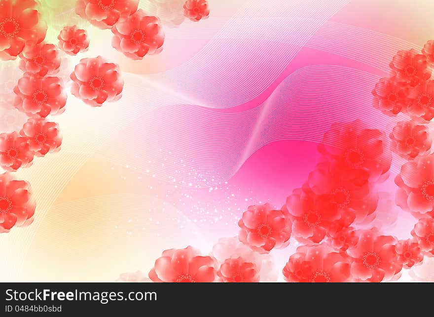 Romantic Flower Background