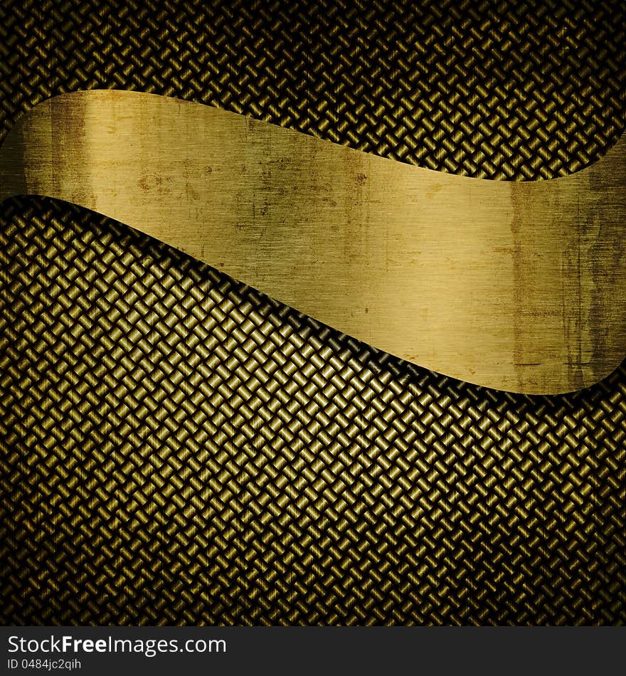 Grunge Vintage Gold Background