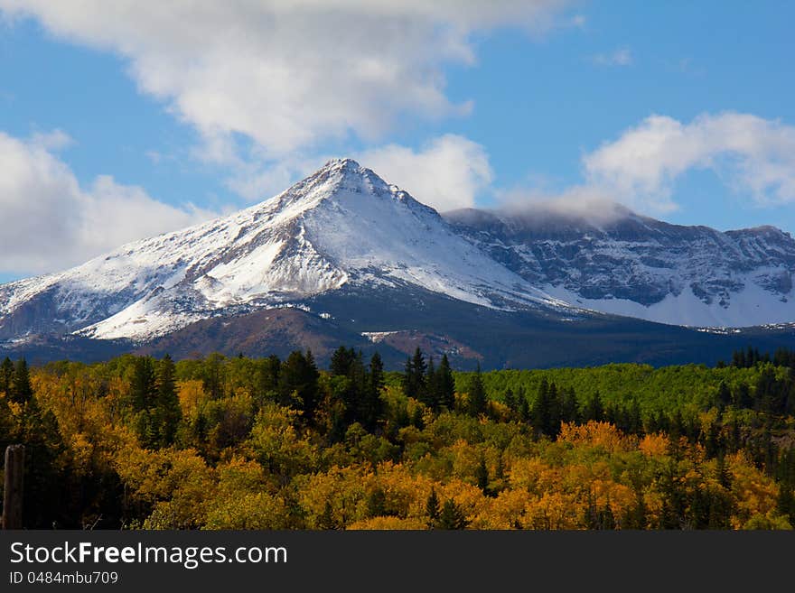 Sherburne Peak In The Autumn Color